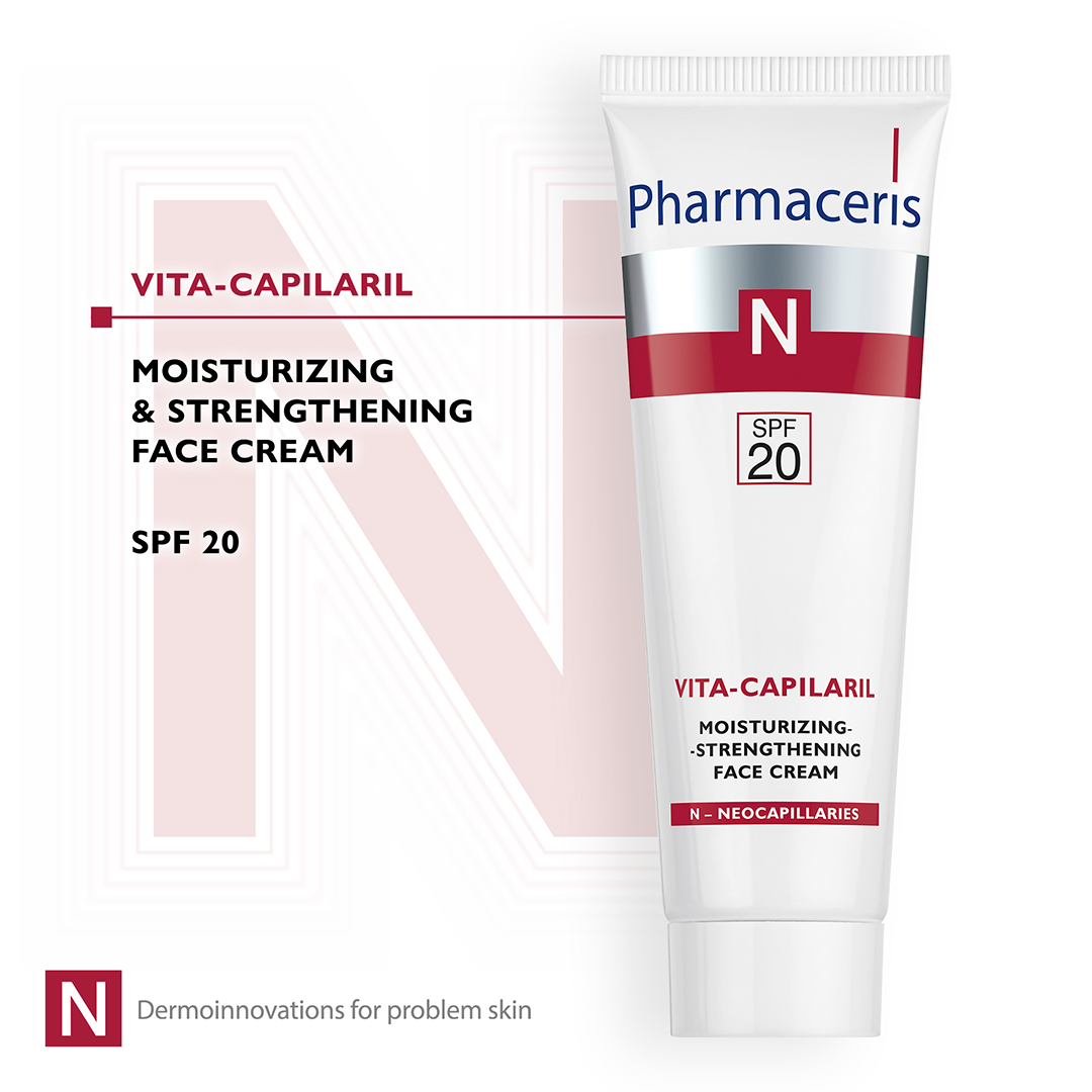 Pharmaceris N Vita-Capilaril Moisturising & Strengthening Face Cream SPF20 50ml