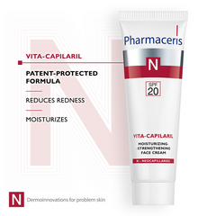 Pharmaceris N Vita-Capilaril Moisturising & Strengthening Face Cream SPF20 50ml