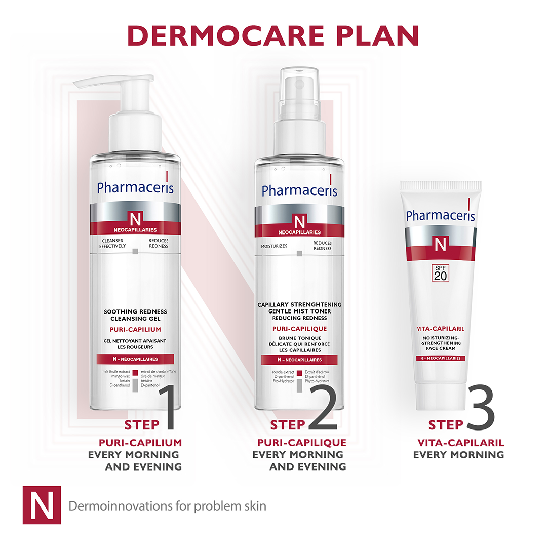 Pharmaceris N Vita-Capilaril Moisturising & Strengthening Face Cream SPF20 50ml