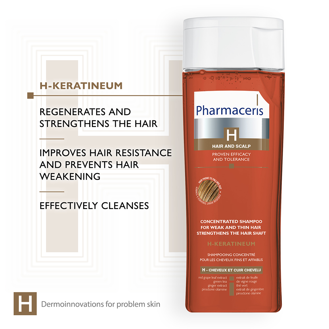 Pharmaceris H Keratineum Concentrated Shampoo For Weak and Thin Hair 250ml