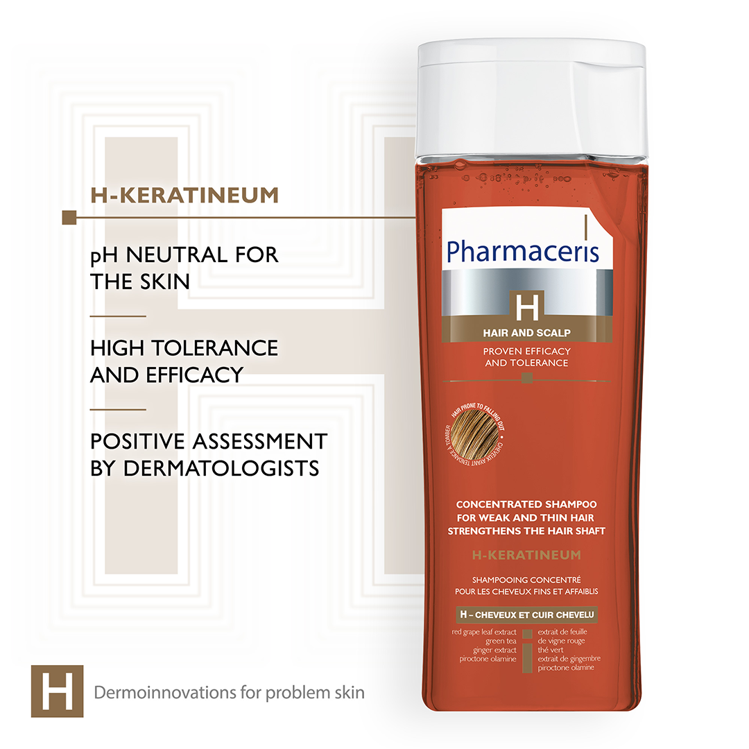 Pharmaceris H Keratineum Concentrated Shampoo For Weak and Thin Hair 250ml