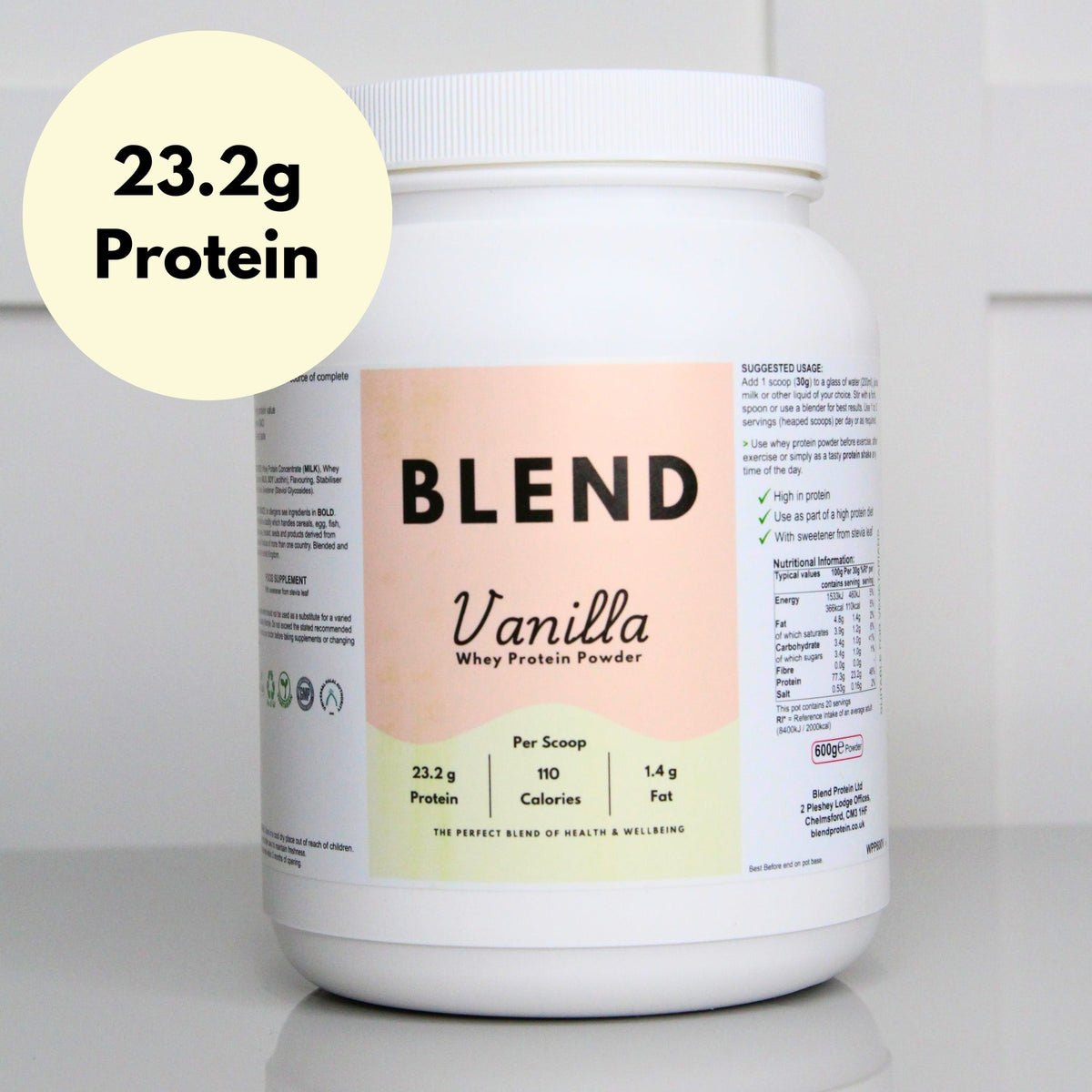 Whey Protein Powder - Vanilla Flavour