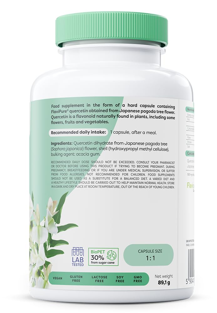 Osavi Natural Quercetin, 500mg - 120 Vegan caps