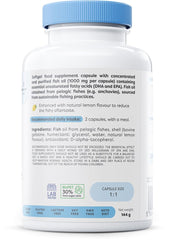 Osavi Omega–3 Fish Oil Molecularly Distilled 1000 mg – 120 Softgels | Lemon Flavor
