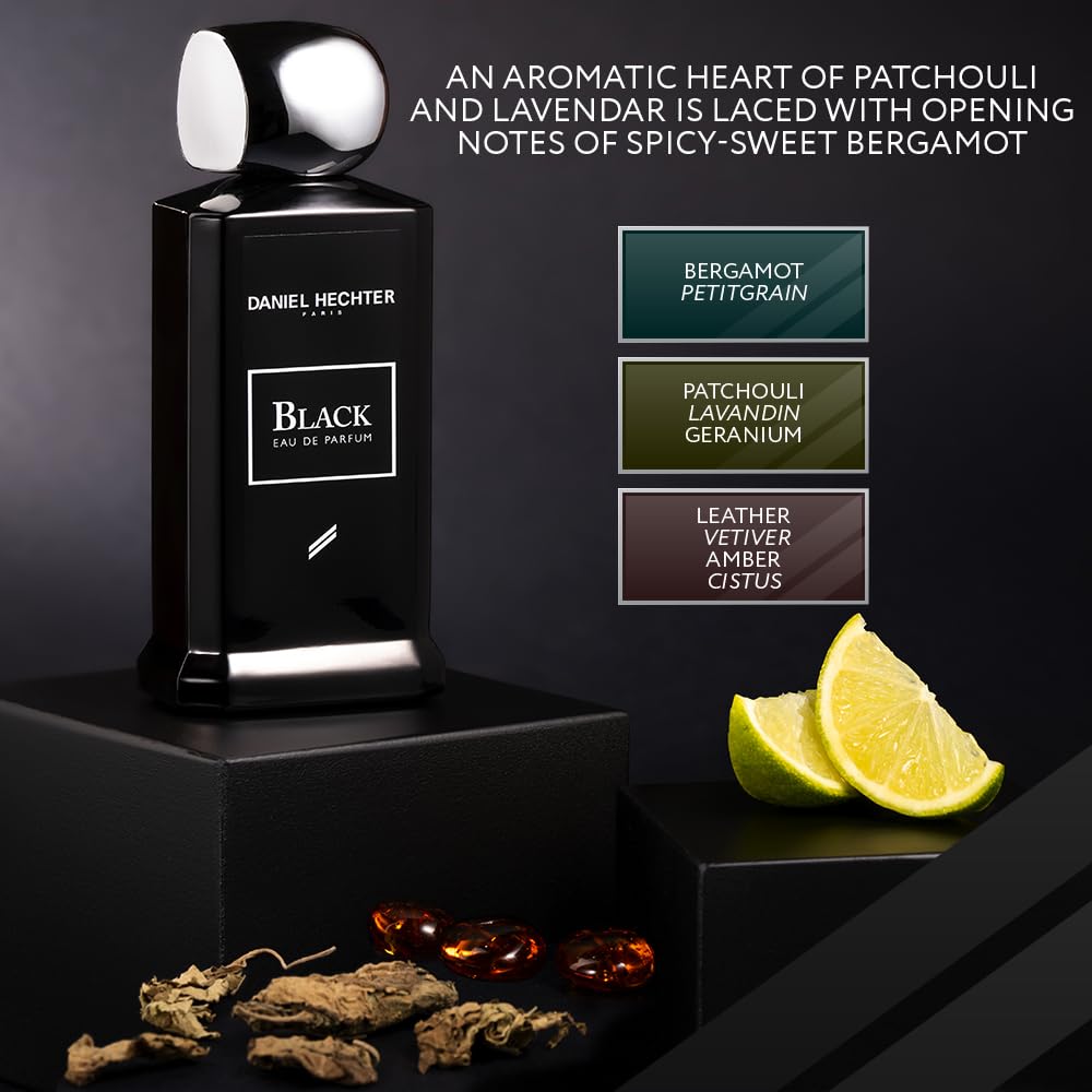 Daniel Hechter Collection Couture Black Eau de Parfum Spray Perfume for Men, 100 ml - Sense42 Beauty and Health