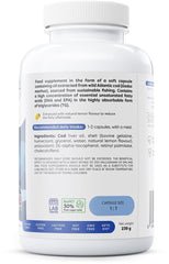 Osavi Norwegian Cod Liver Oil Softgels, 1000mg (Lemon) - 180 softgels