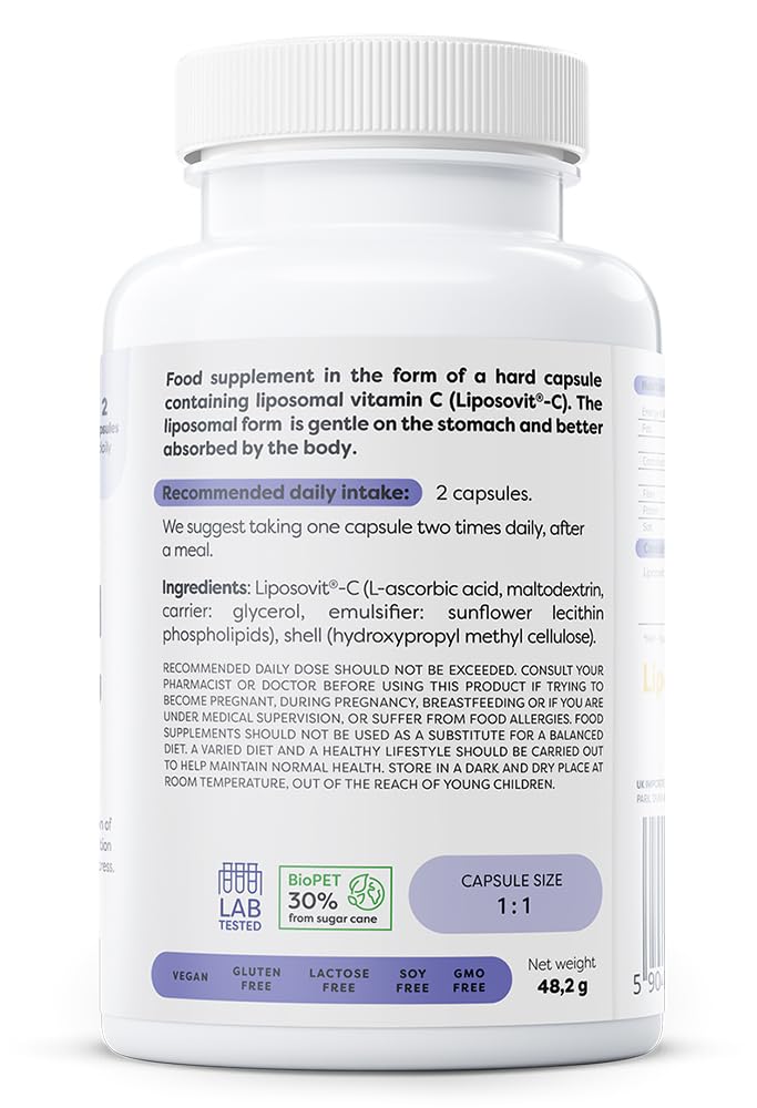 Osavi Liposomal Vitamin C, 1000mg - 60 vcaps