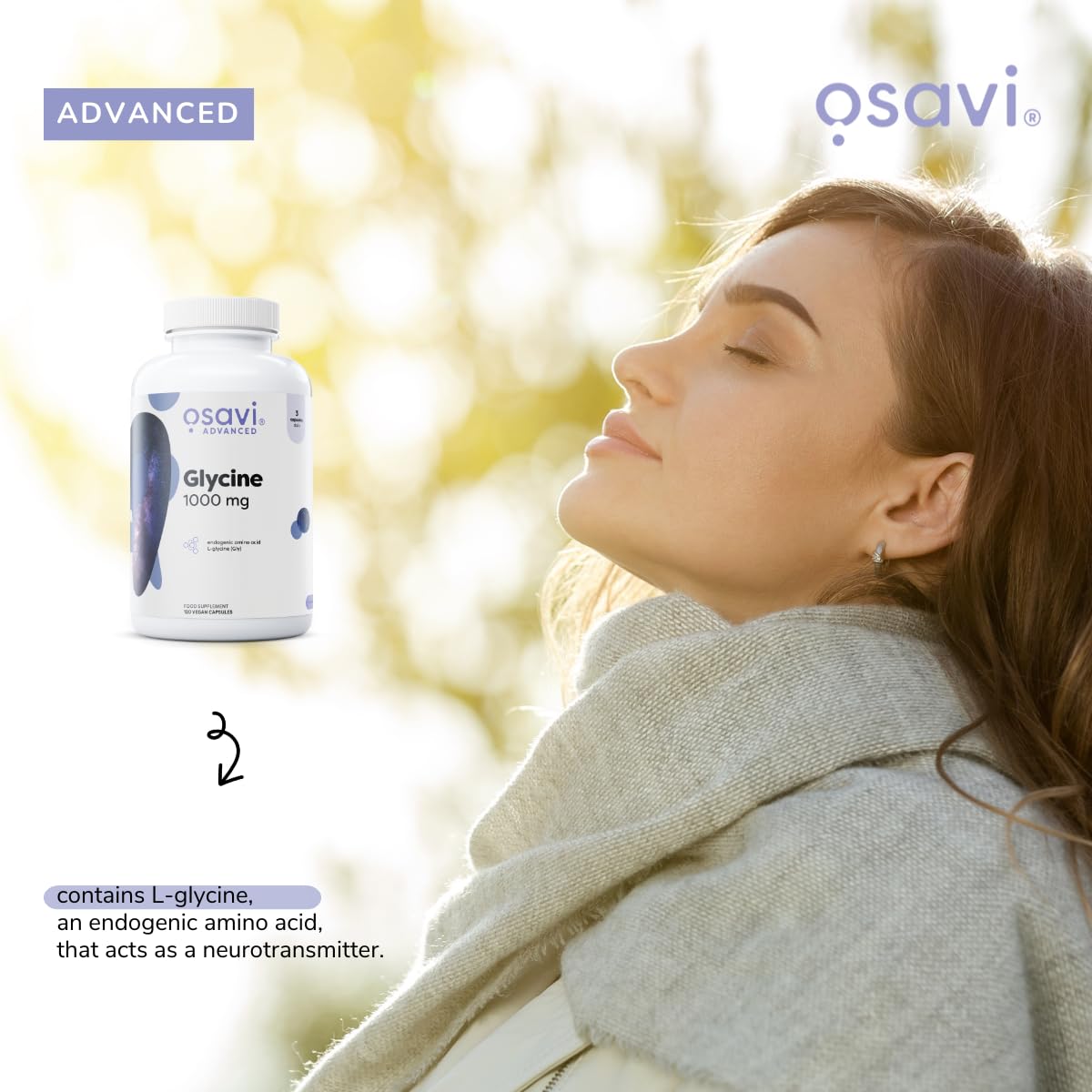 Osavi Glycine 1000mg - 120 vegan caps