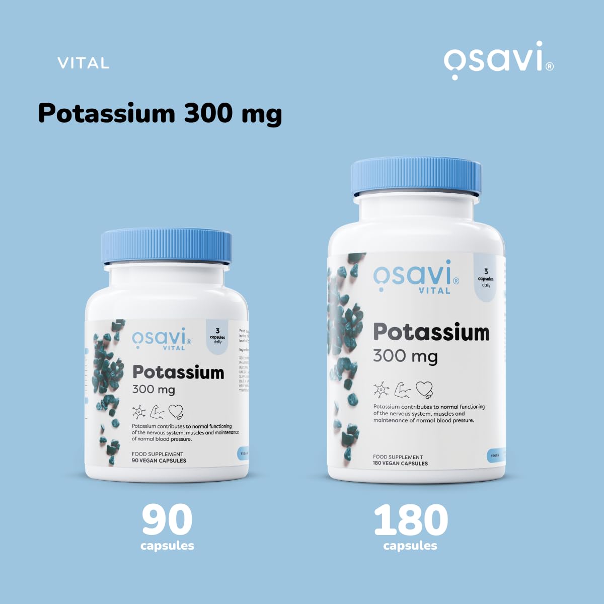Osavi Potassium 300mg - 90 vegan caps