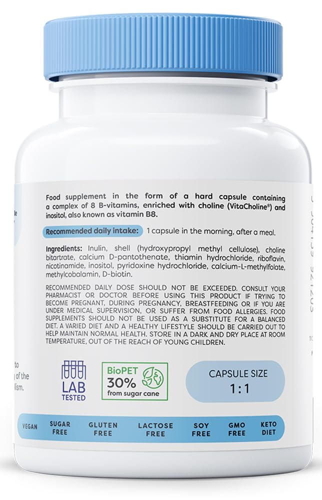 Osavi B-Complex with Choline & Inositol - 60 vegan caps