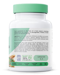 Osavi Ashwagandha + Rhodiola & Ginseng - 60 Vegan Capsules