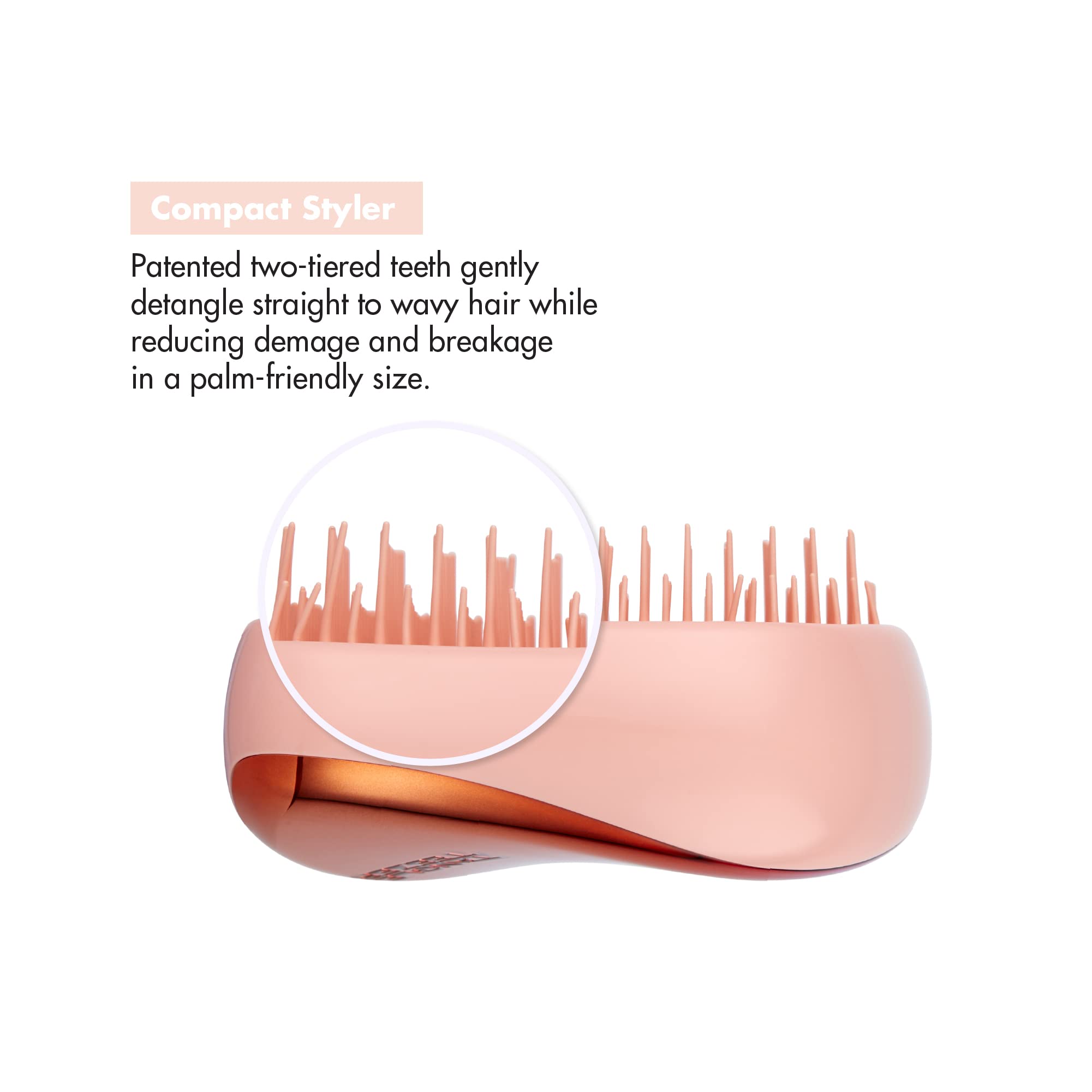 Tangle Teezer | The Compact Styler Detangling Hairbrush for Wet & Dry Hair | Perfect for Traveling & On The Go (Pride) - Sense42 Beauty and Health