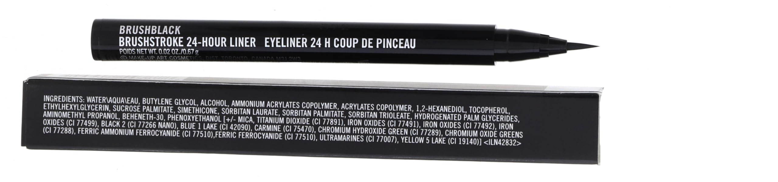 Mac Brushstroke Liner - Brushblack - 0.67g