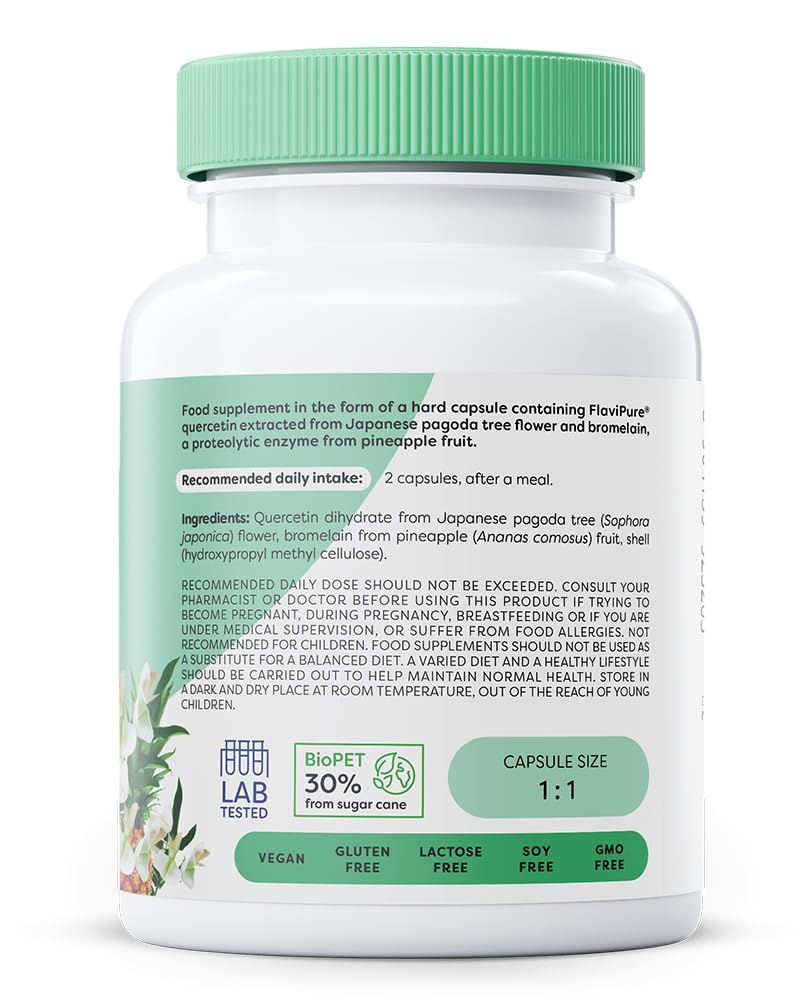 Osavi Quercetin with Bromelain – 60 Vegan Capsules