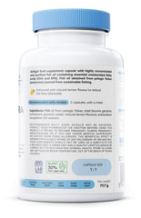 Osavi Omega–3 Extra Molecularly Distilled 1300 mg – 120 Softgels | Lemon Flavor | EPA & DHA for Heart Health, Brain Function, and Vision I Molecular Distillation for Maximum Purity