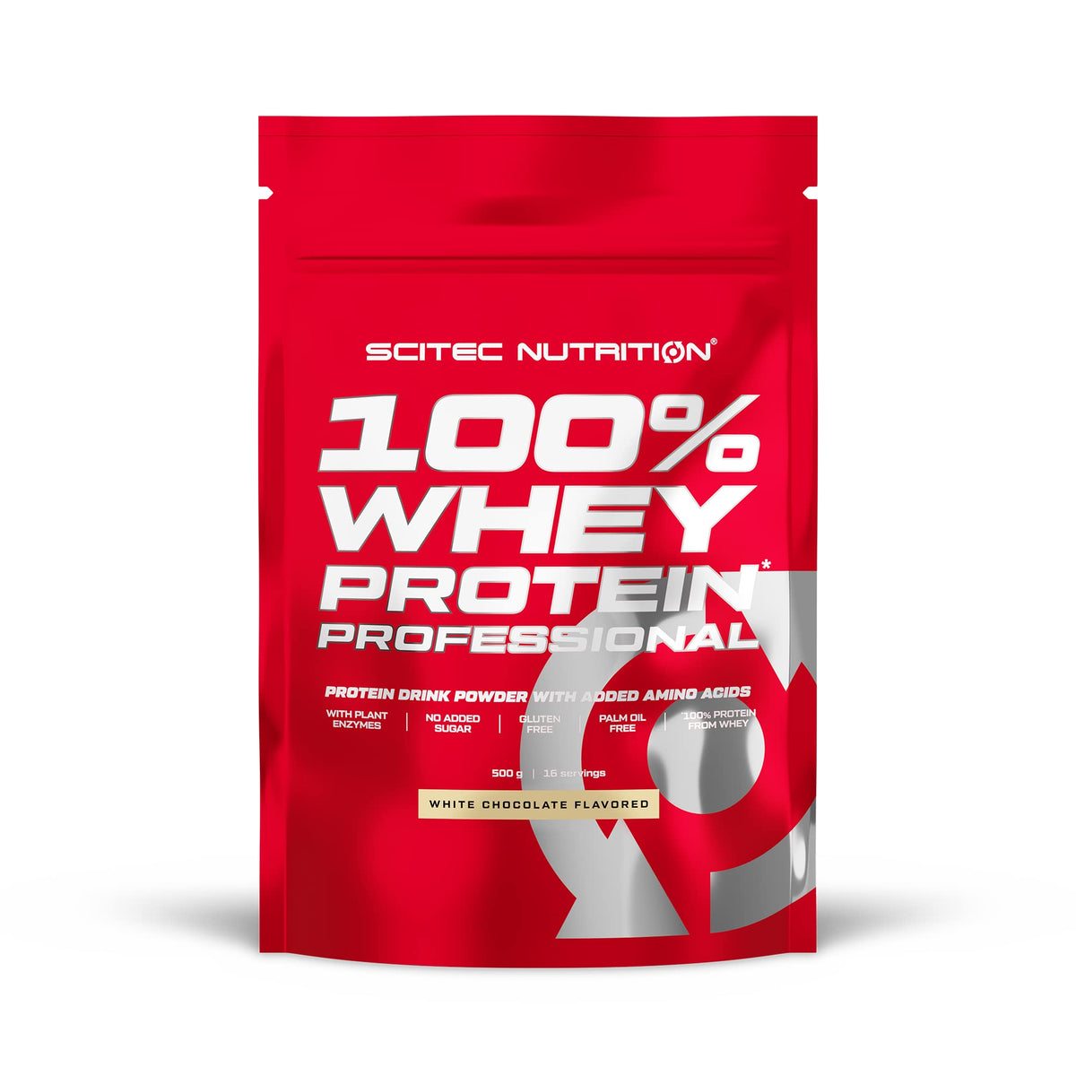 Scitec Nutrition 100% Whey Protein Professional – Enhanced with Extra Amino Acids & Digestive Enzymes – Gluten-Free – Palm Oil Free, 500 g, White Chocolate - Sense42 Beauty and Health