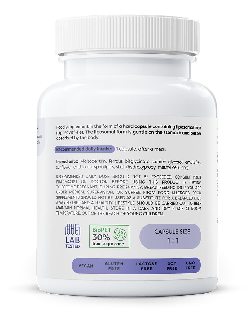 Osavi Liposomal Iron, 20mg - 60 Vegan caps