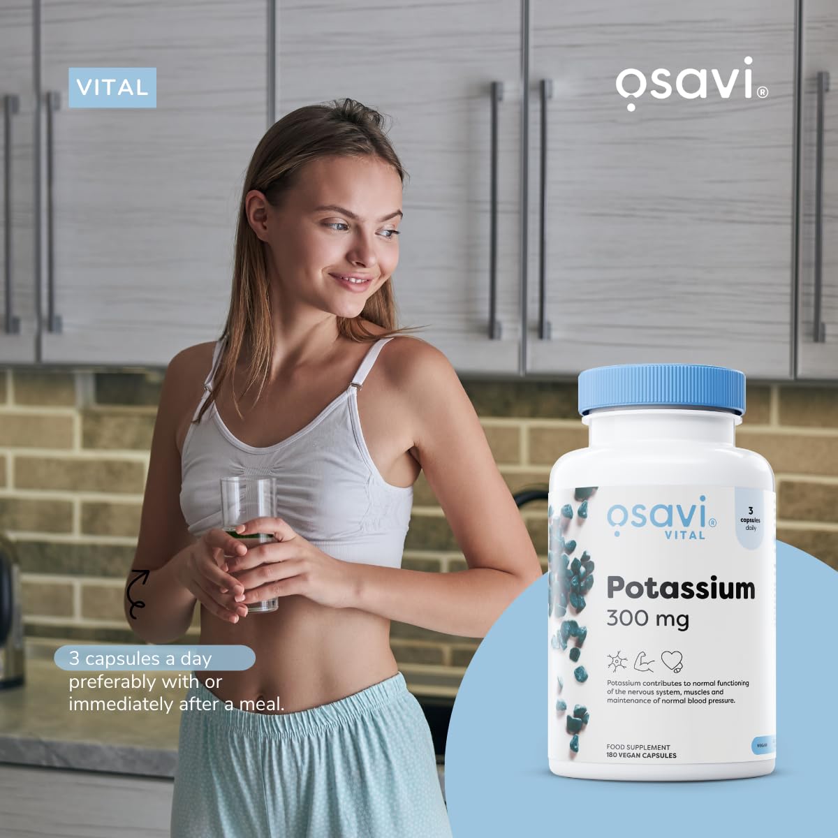 Osavi Potassium 300mg - 90 vegan caps