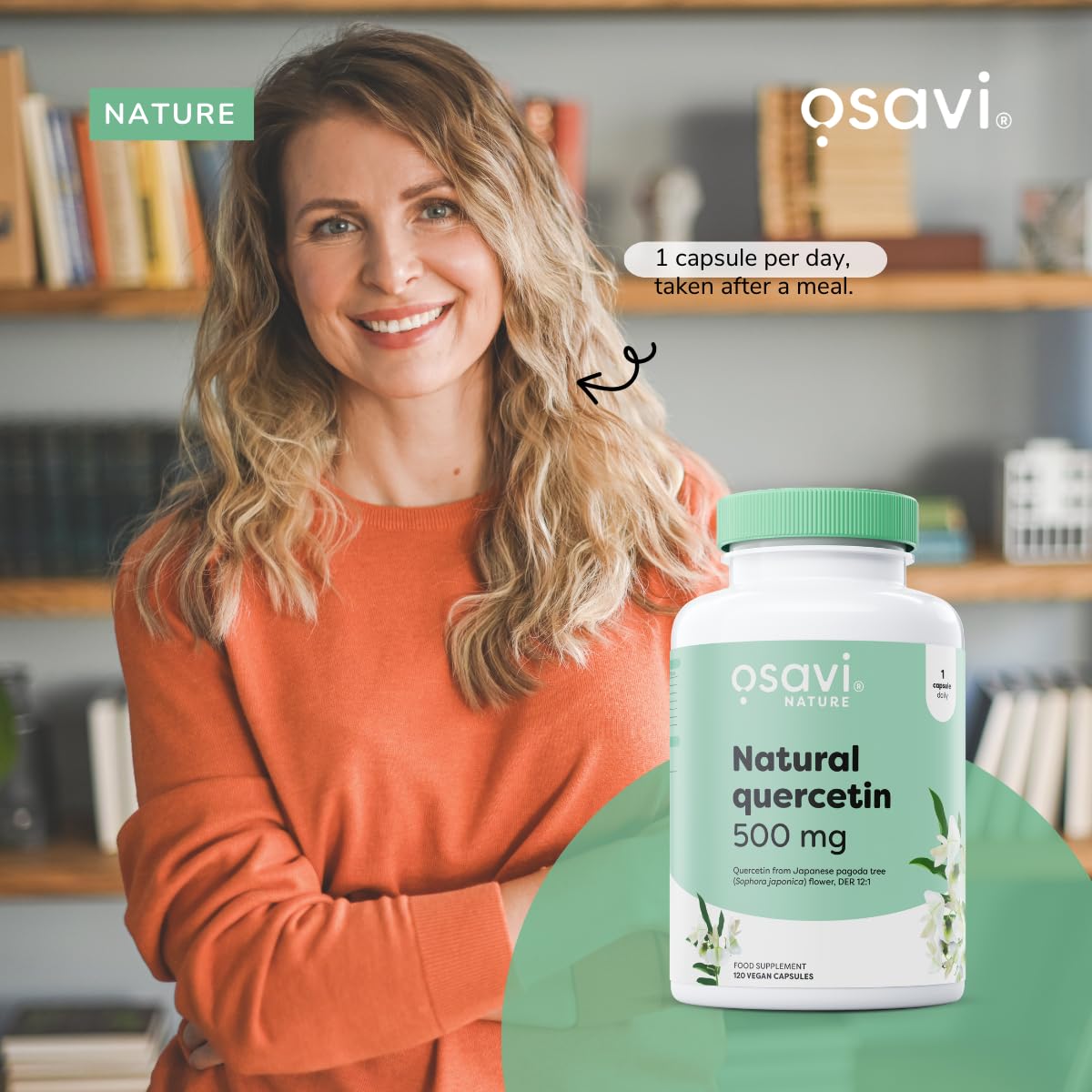 Osavi Natural Quercetin 500 mg – 60 Vegan Capsules