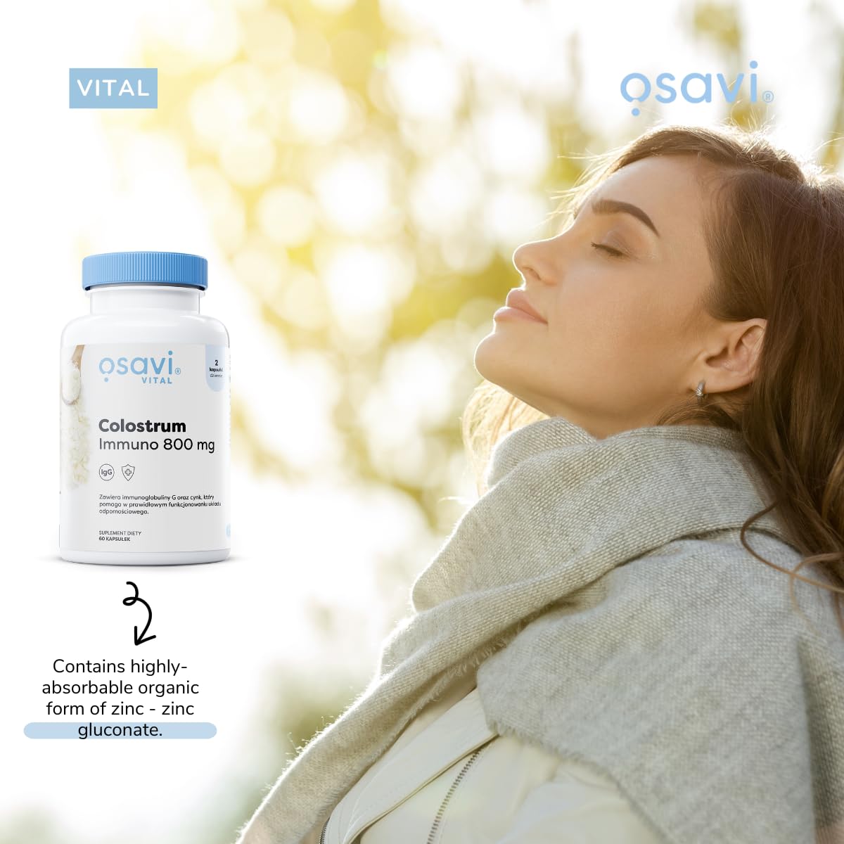Osavi Colostrum Immuno 800mg - 120 caps