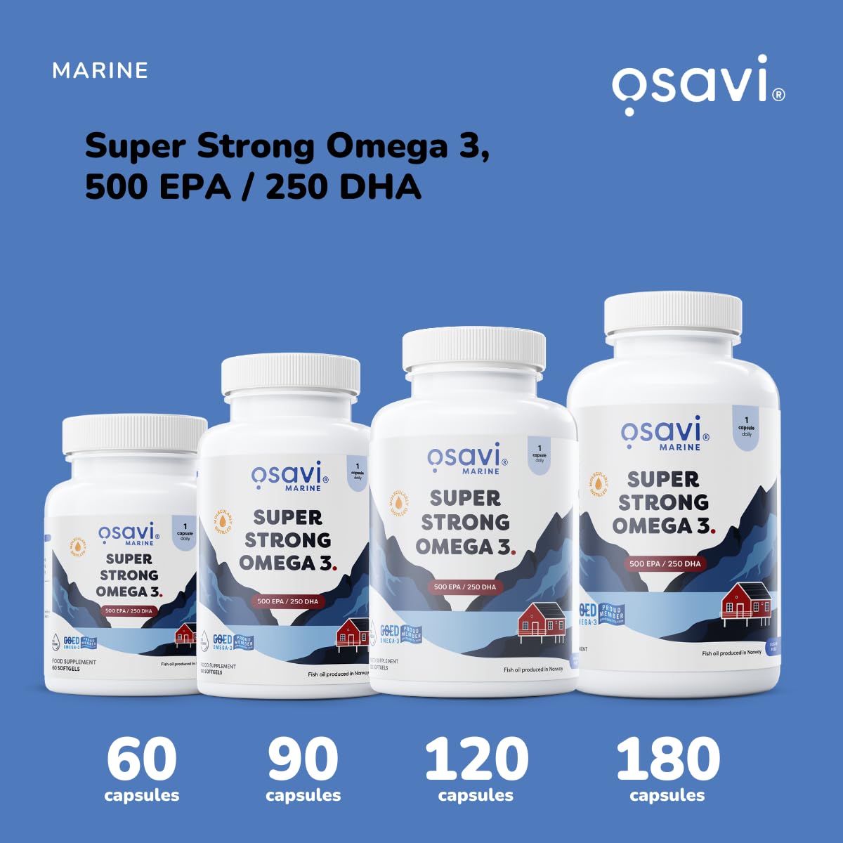 Osavi Super Strong Omega-3 500 EPA / 250 DHA - 60 Softgels