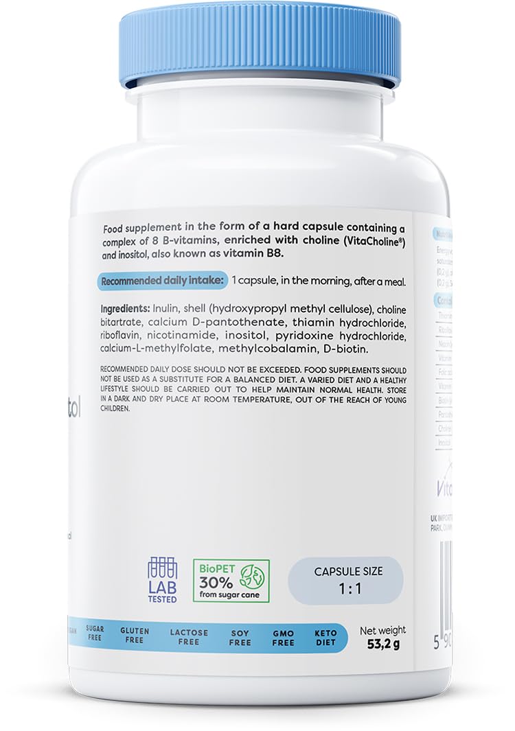 Osavi B-Complex with Choline & Inositol - 120 vegan caps