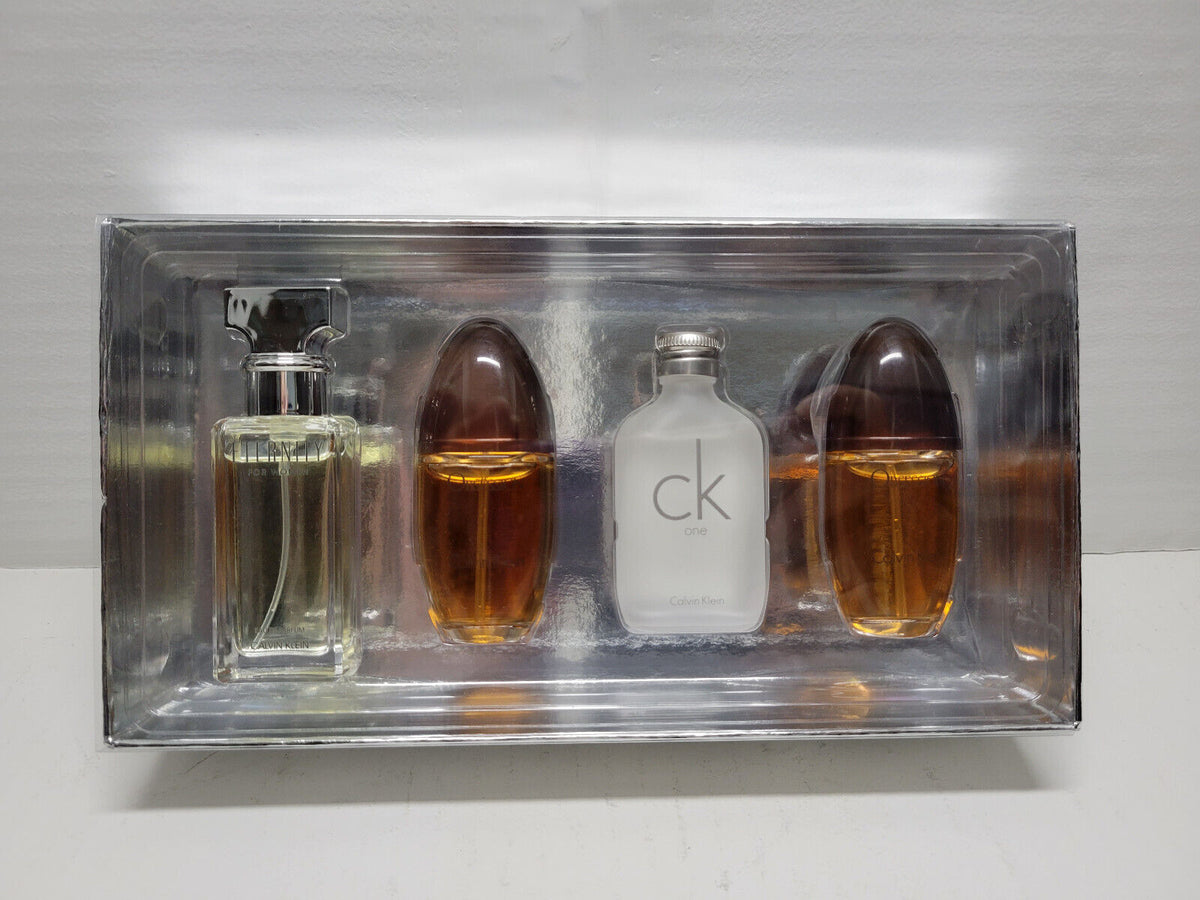 Calvin Klein Women Miniature Gift Set 15ml Eternity EDP + 15ml CK One EDT + 2 x 15ml Obsession EDP