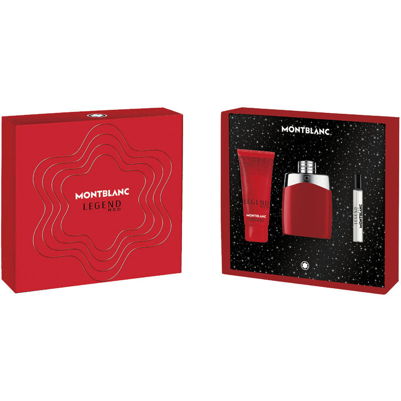 Mont Blanc Legend Red Gift Set 100ml EDP + 100ml Shower Gel + 7.5ml EDP