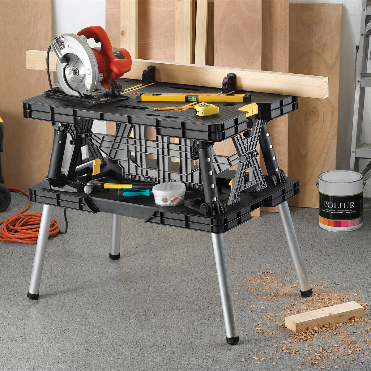 Keter Folding Worktable with Clamps - Sense42 Beauty and Health