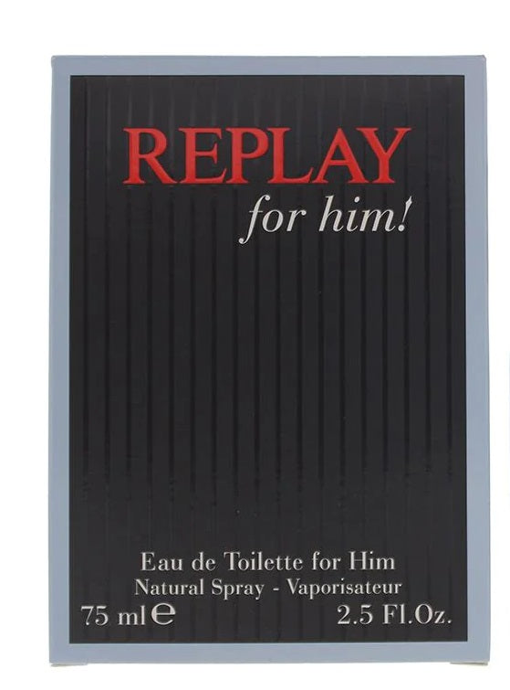 Replay For Him Eau de Toilette 75ml Spray