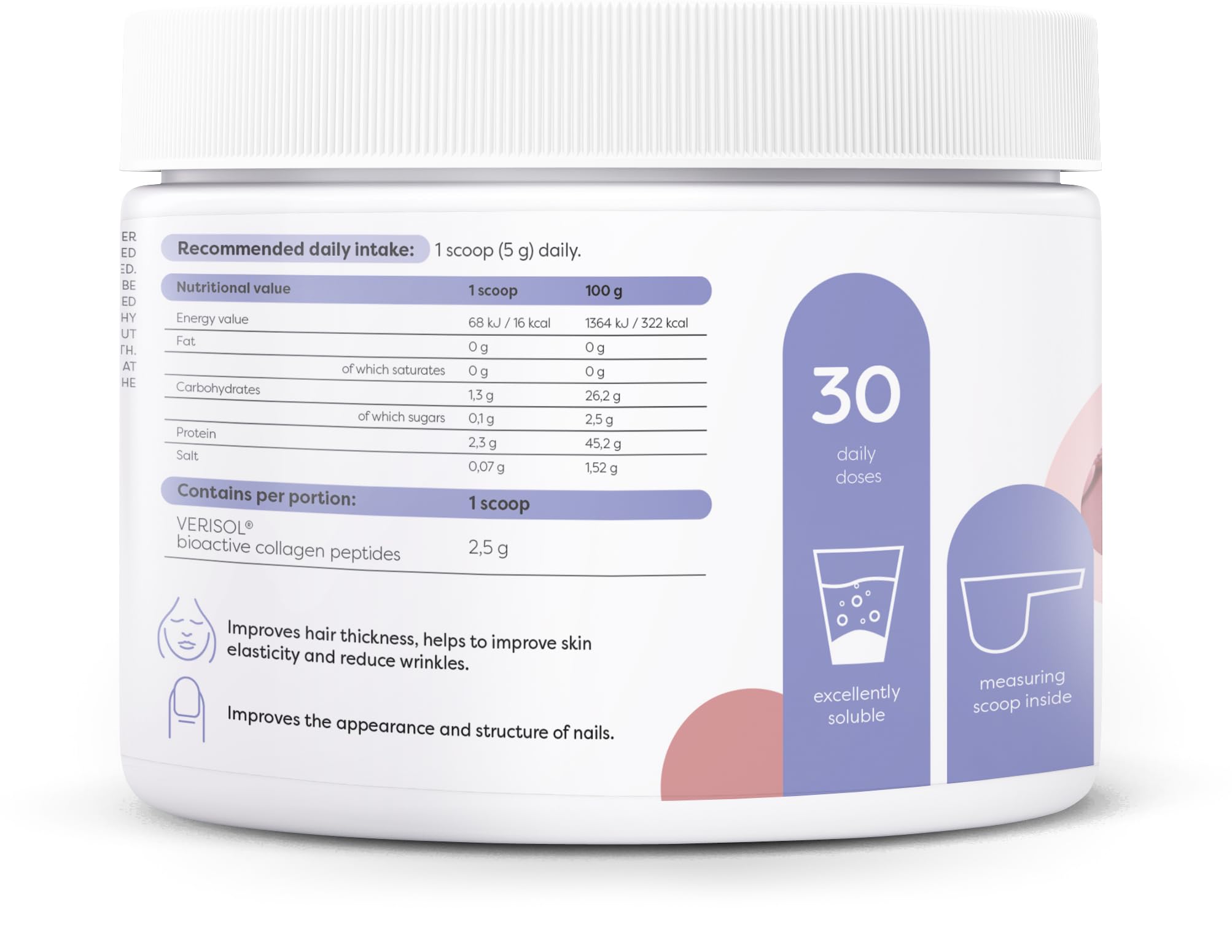 Osavi Collagen Peptides (Hair Skin & Nails) Wild Berry - 150g