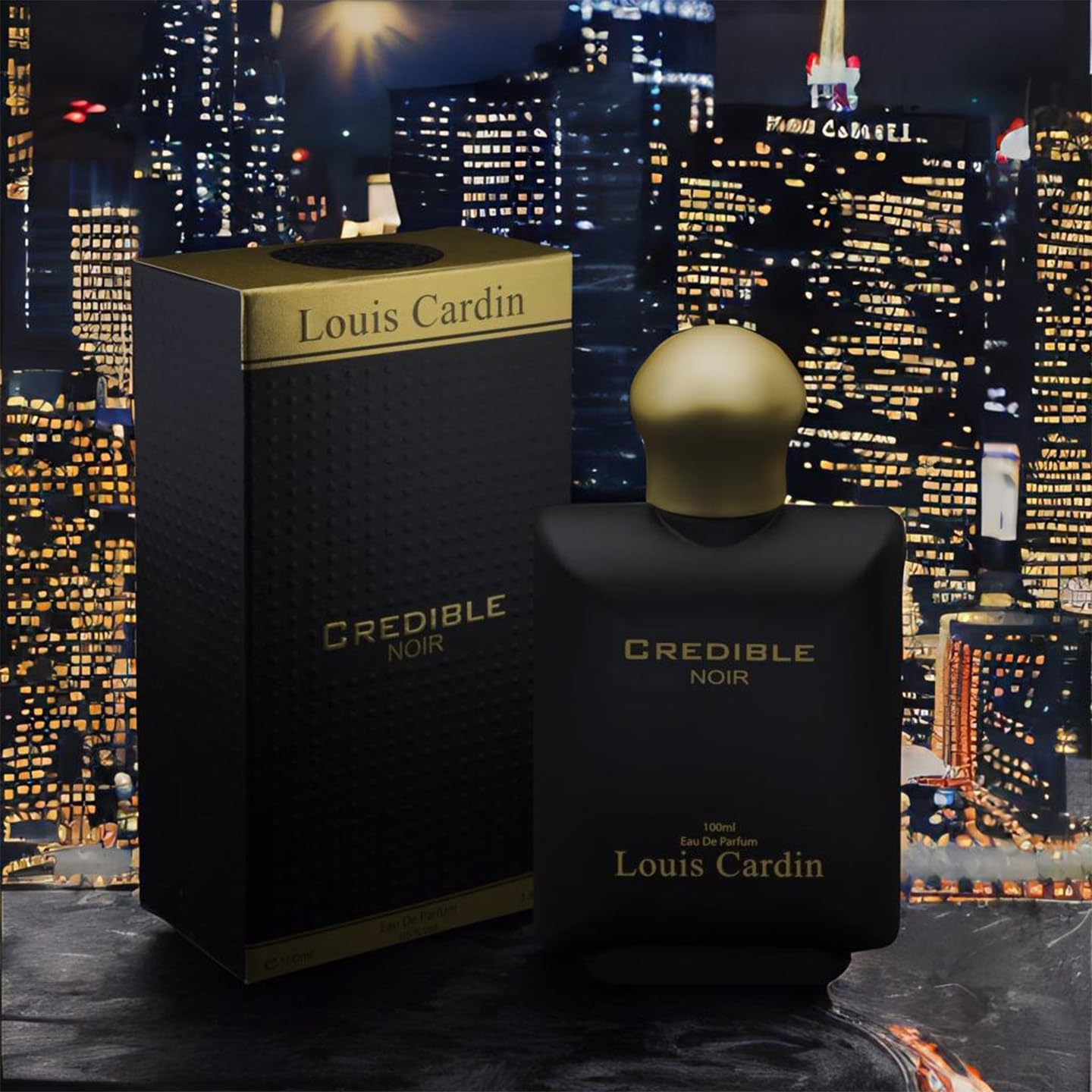 Louis Cardin Credible Noir Eau de Parfum 100ml Spray - Sense42 Beauty and Health