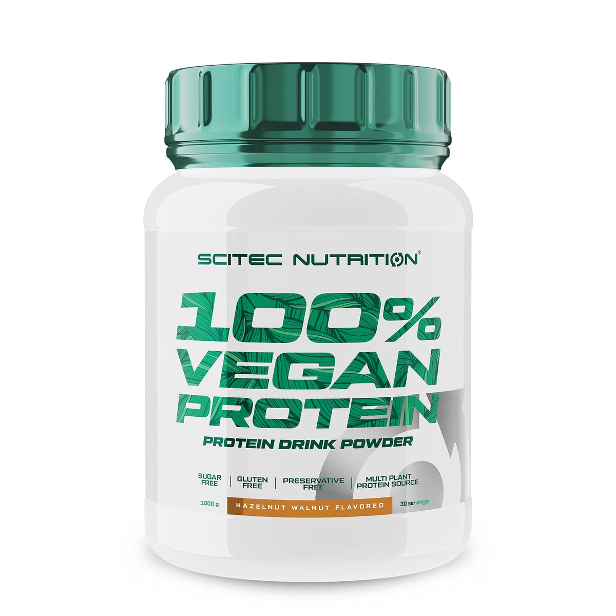 Scitec Nutrition 100% Vegan Protein – 5 Plant-Based Protein Sources – Fortified with Vitamin B12 – 33g Per Serving – Vegan, 1 kg, Hazelnut-Walnut - Sense42 Beauty and Health