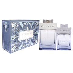 Bvlgari Man Glacial Essence for Men 2 Pc Gift Set 3.4oz EDP Spray, 0.5oz EDP Spray - Sense42 Beauty and Health