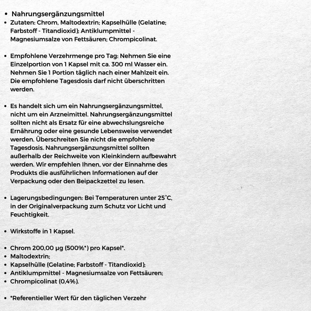 Trec Nutrition Chromium - 90 caps - Sense42 Beauty and Health