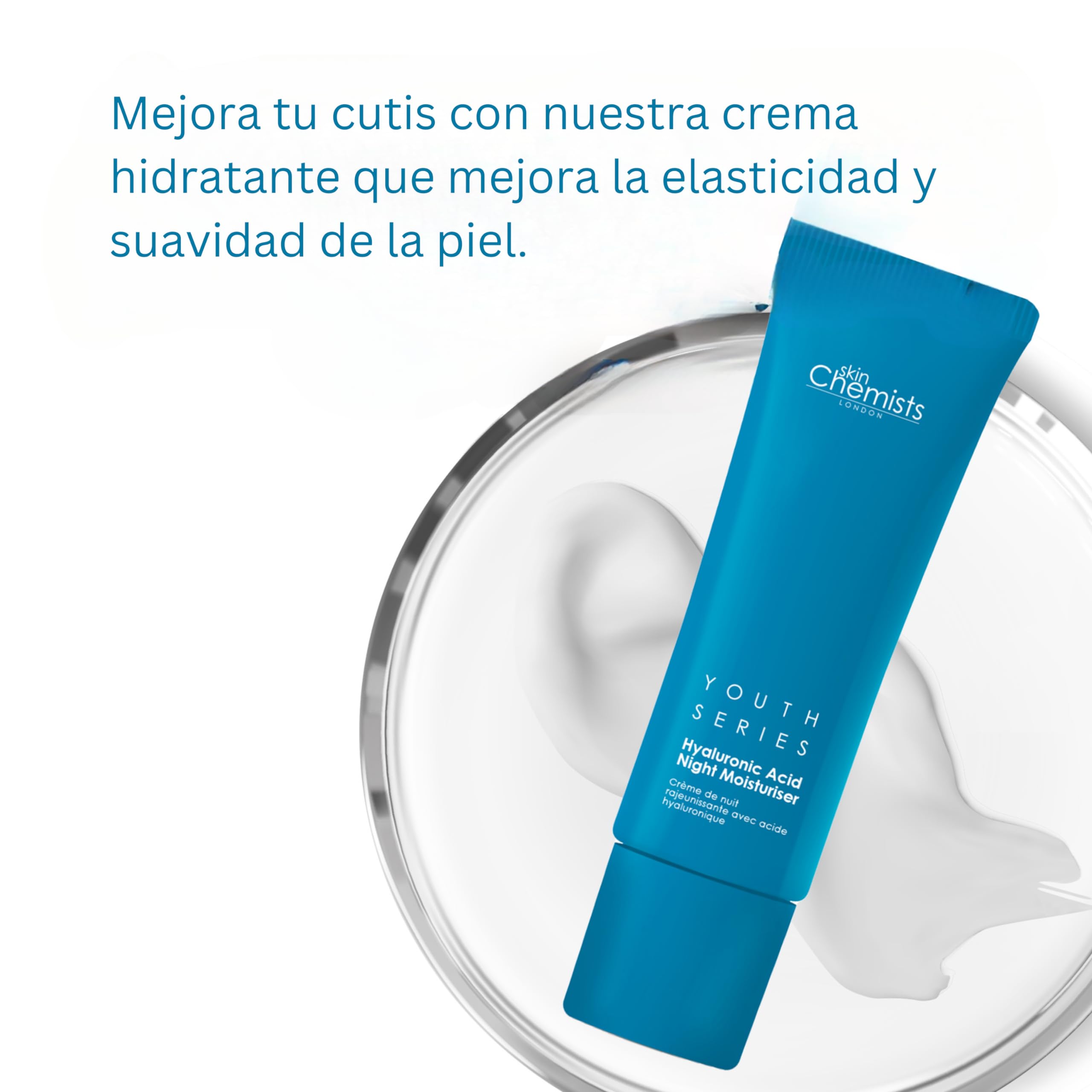 Skin Chemists Anti Ageing Hyaluronic Acid 1% Night Cream | Protects against fine lines and wrinkles | 50ml - Sense42 Beauty and Health