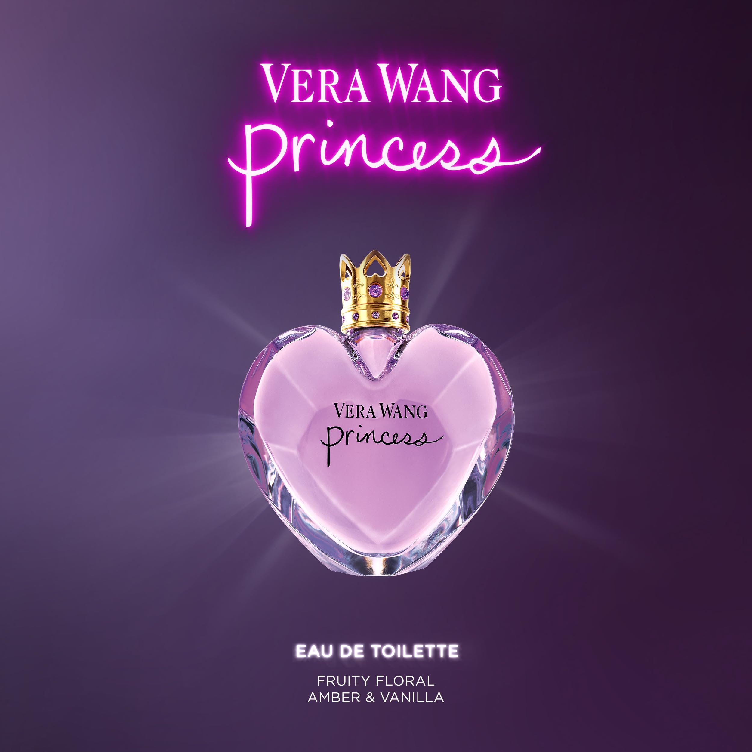 VERA WANG Princess - Eau de Toilette for Women - Fruity & Floral Profile with Notes of Apple, Guava, Vanilla - Medium Longevity - 50ml - Sense42 Beauty and Health