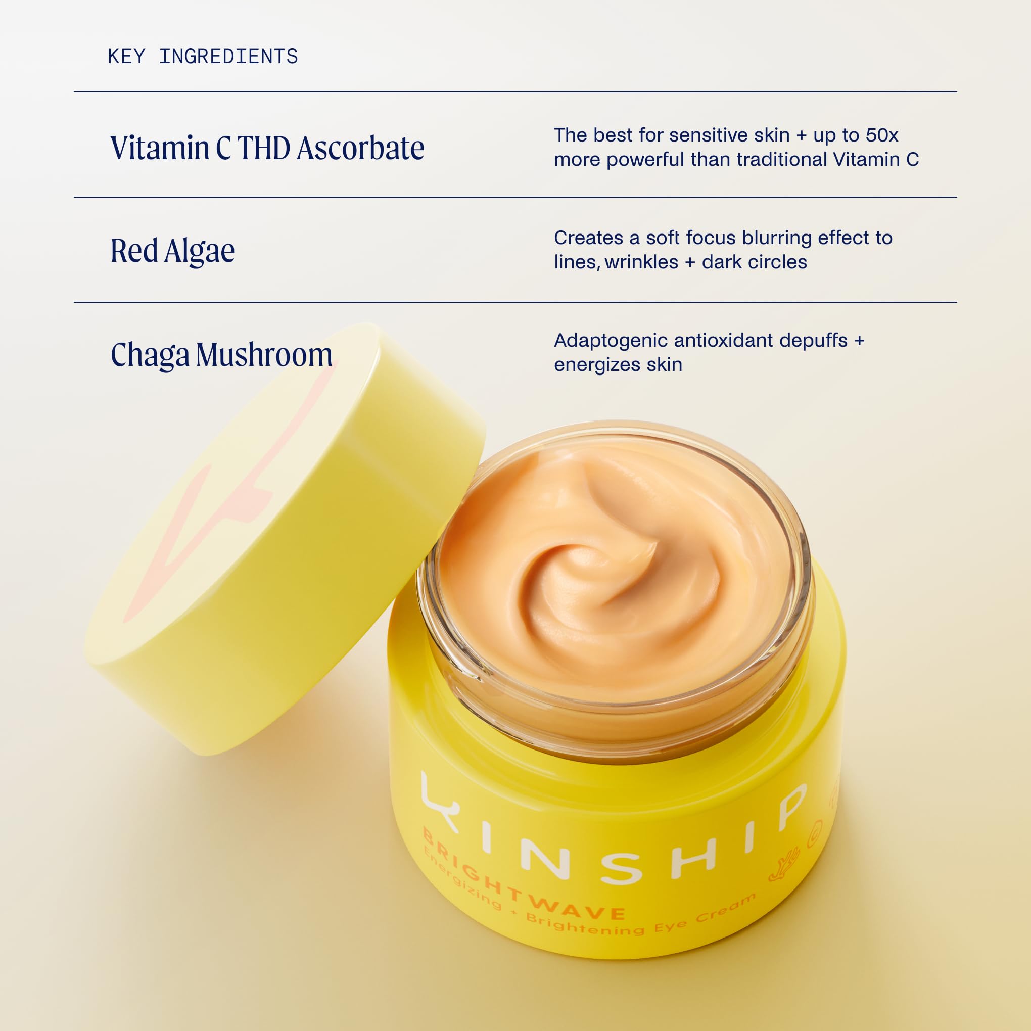Kinship Brightwave Energizing + Brightening Eye Cream 15g - Sense42 Beauty and Health