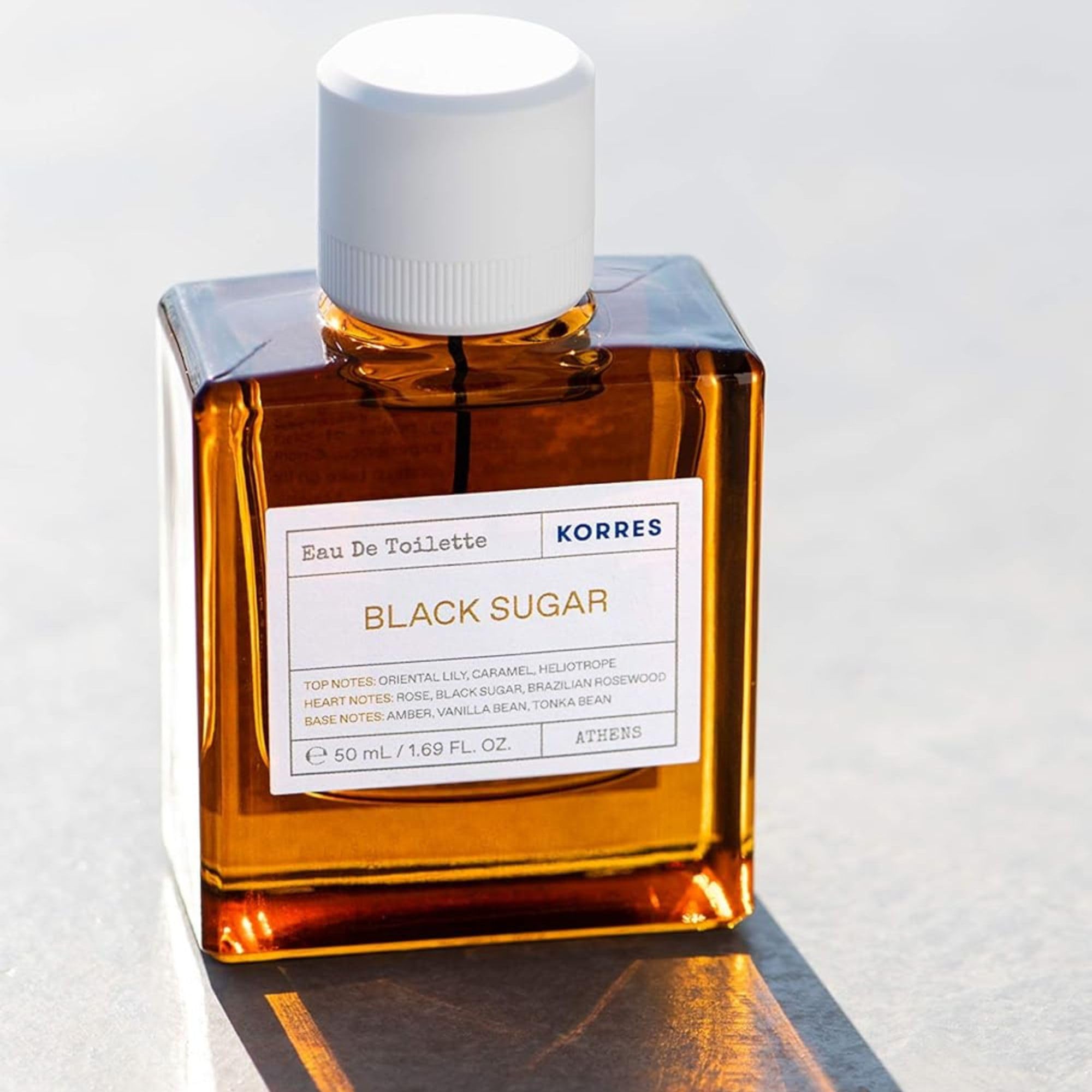 Korres Black Sugar Eau De Toilette 50ml, Vegan Fragrance, Unisex Fragrance