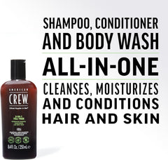 American Crew Hair & Body 3-IN-1 Tea Tree Shampoo, Conditioner and Shower Gel 1000ml - Sense42 Beauty and Health