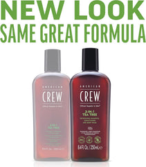 American Crew Hair & Body 3-IN-1 Tea Tree Shampoo, Conditioner and Shower Gel 1000ml - Sense42 Beauty and Health