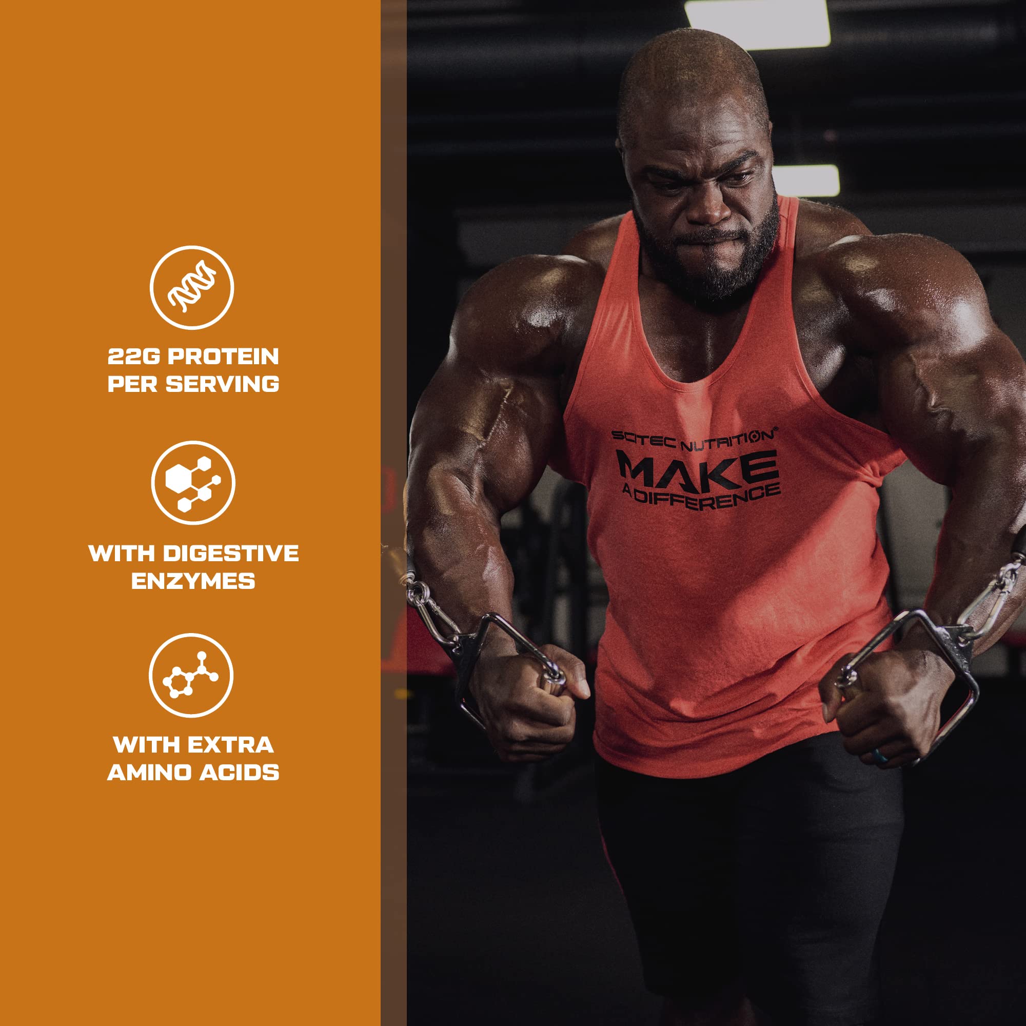 SciTec 100% Casein Complex Belgian Chocolate - 920g - Sense42 Beauty and Health