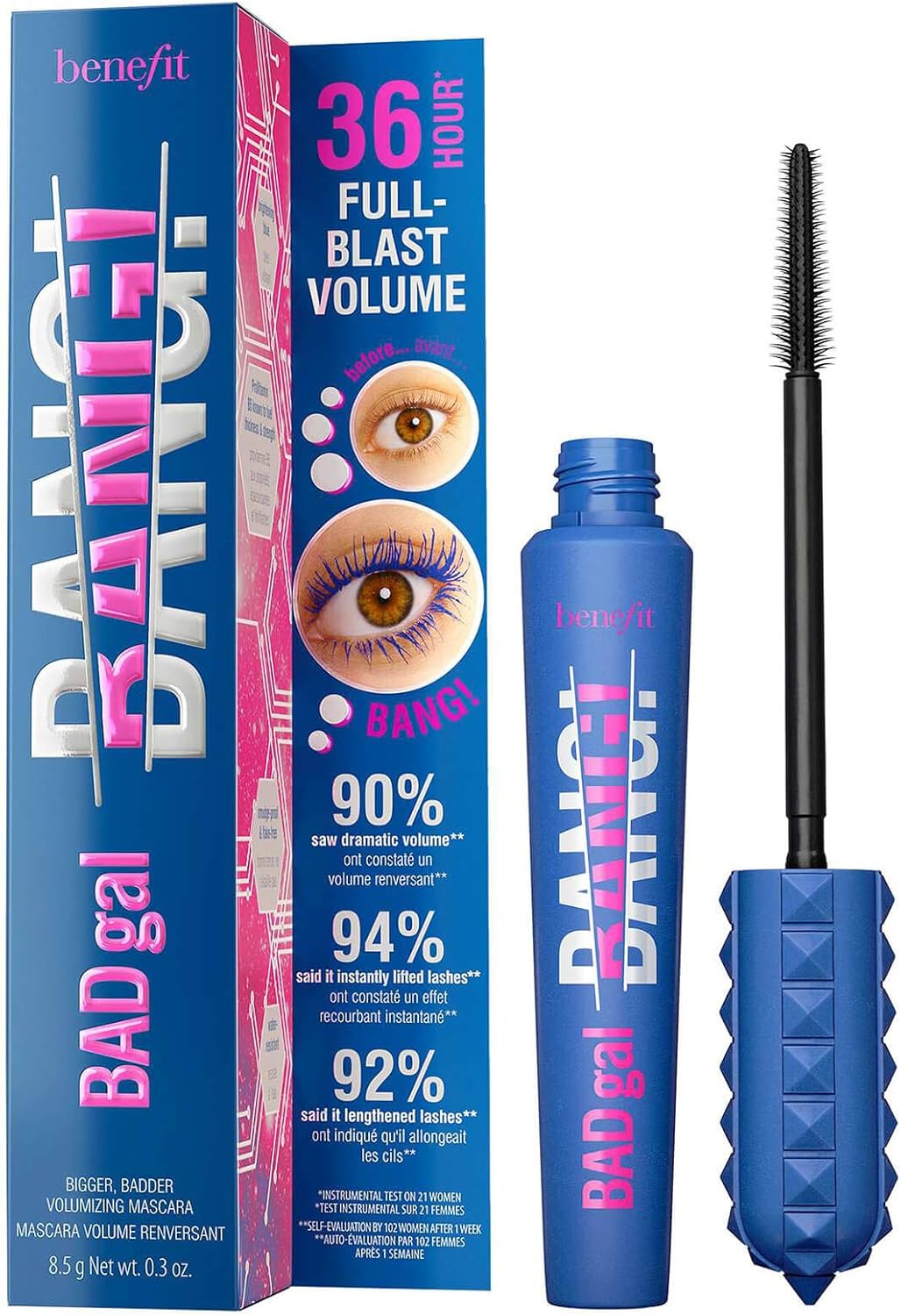 Benefit BADgal BANG! Mascara 8.5g / Power Blue - Sense42 Beauty and Health