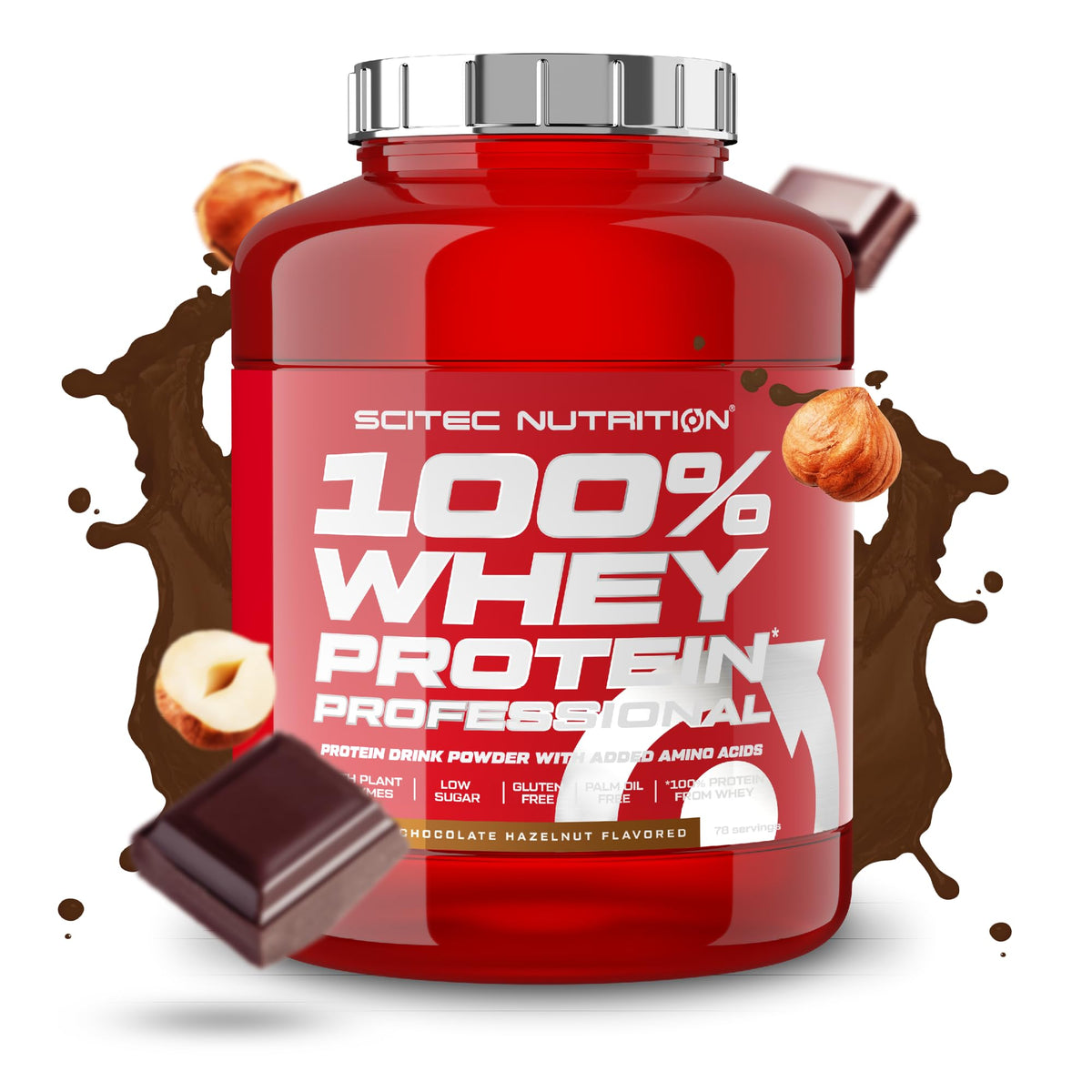 SciTec 100% Whey Protein Professional Chocolate Hazelnut - 2350g - Sense42 Beauty and Health