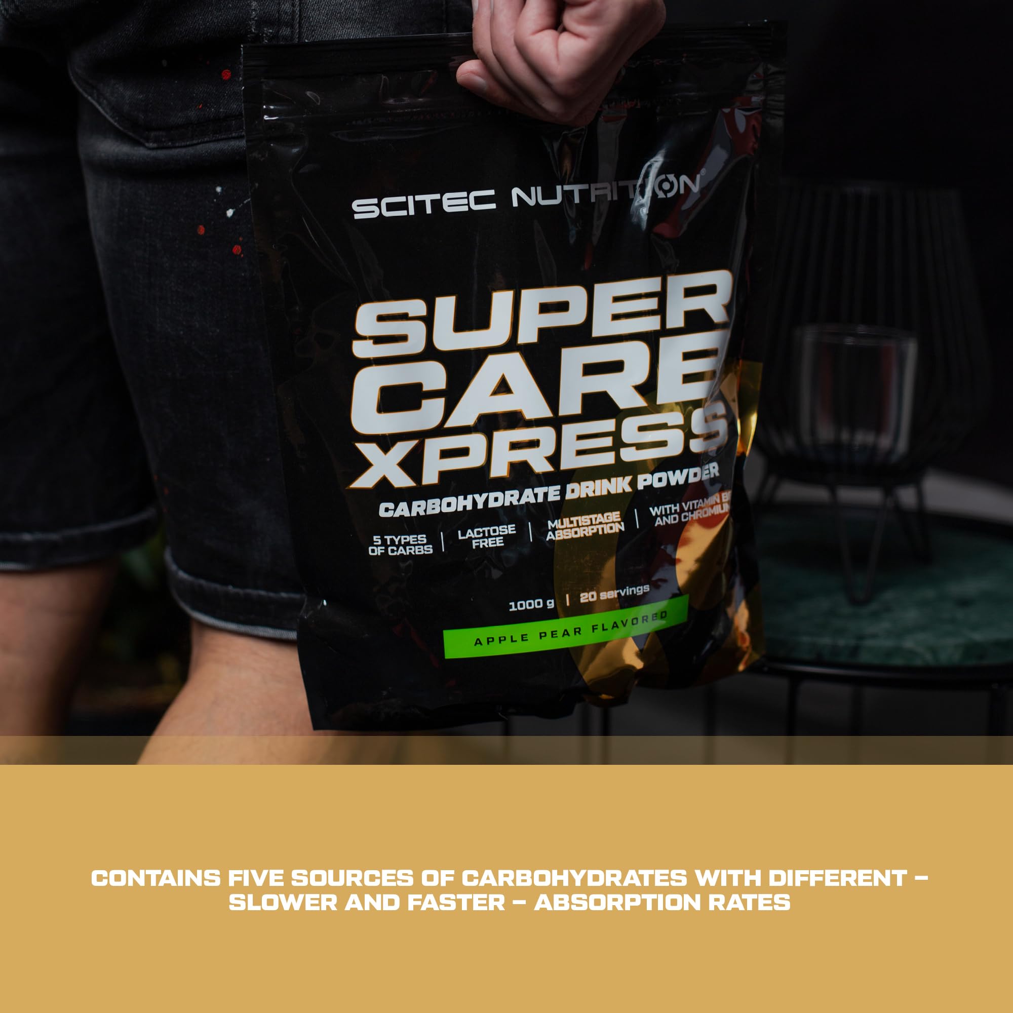 SciTec Super Carb Xpress Unflavored - 1000g - Sense42 Beauty and Health