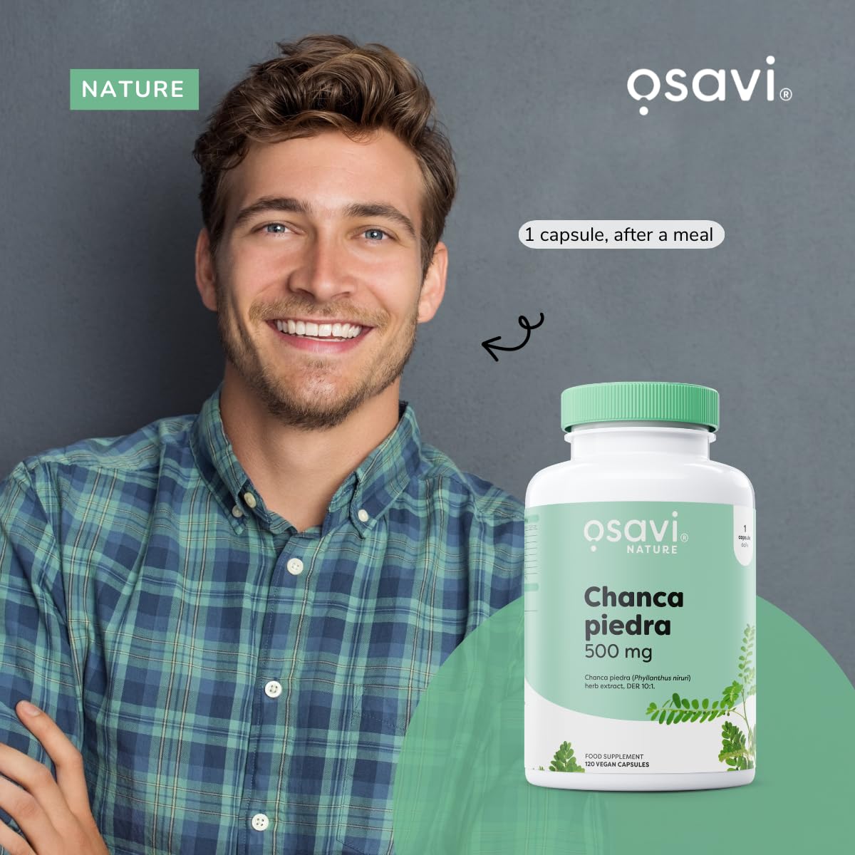 Osavi Chanca Piedra, 500mg - 120 Vegan caps