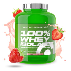 SciTec 100% Whey Isolate Strawberry - 2000g - Sense42 Beauty and Health
