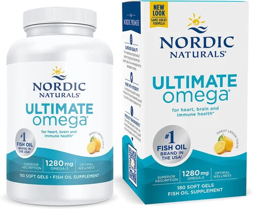 Nordic Naturals Ultimate Omega - 1280mg Lemon - 180 softgels