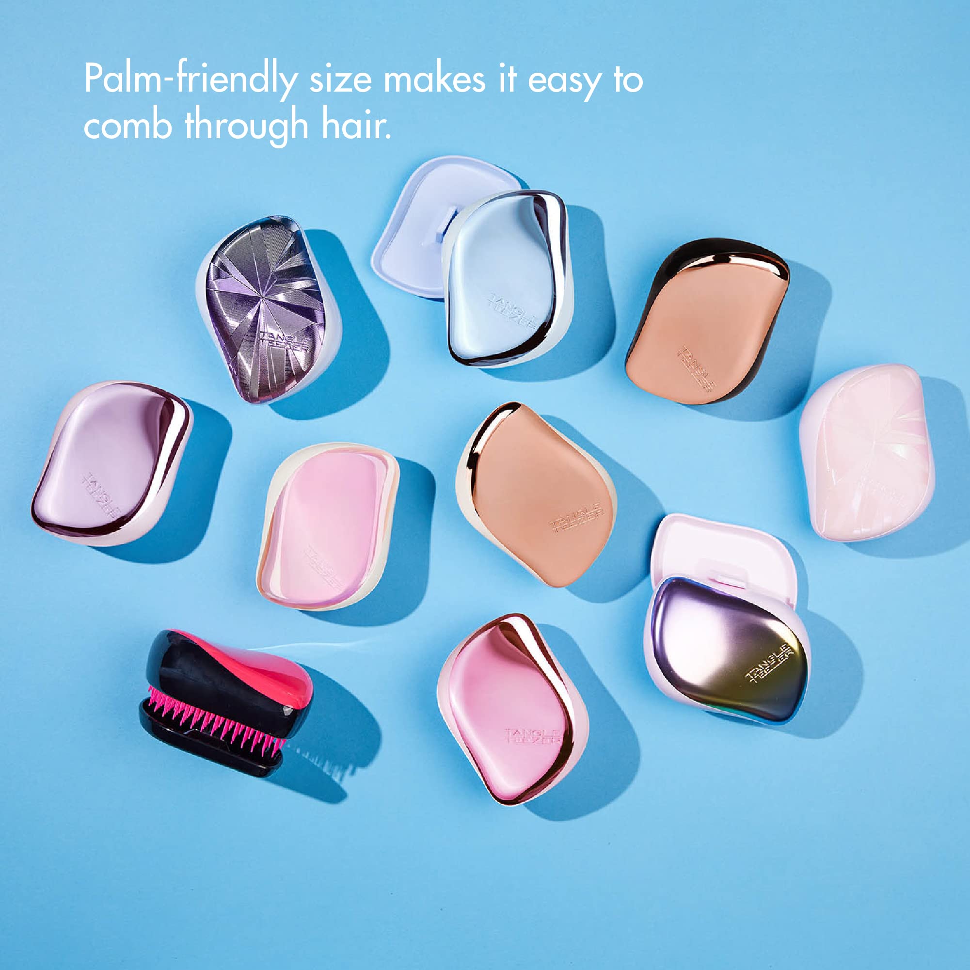 Tangle Teezer | The Compact Styler Detangling Hairbrush for Wet & Dry Hair | Perfect for Traveling & On The Go (Pride) - Sense42 Beauty and Health
