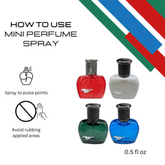 Mustang Gift Set 15ml Red EDT + 15ml White EDT + 15ml Blue EDT + 15ml Green EDT
